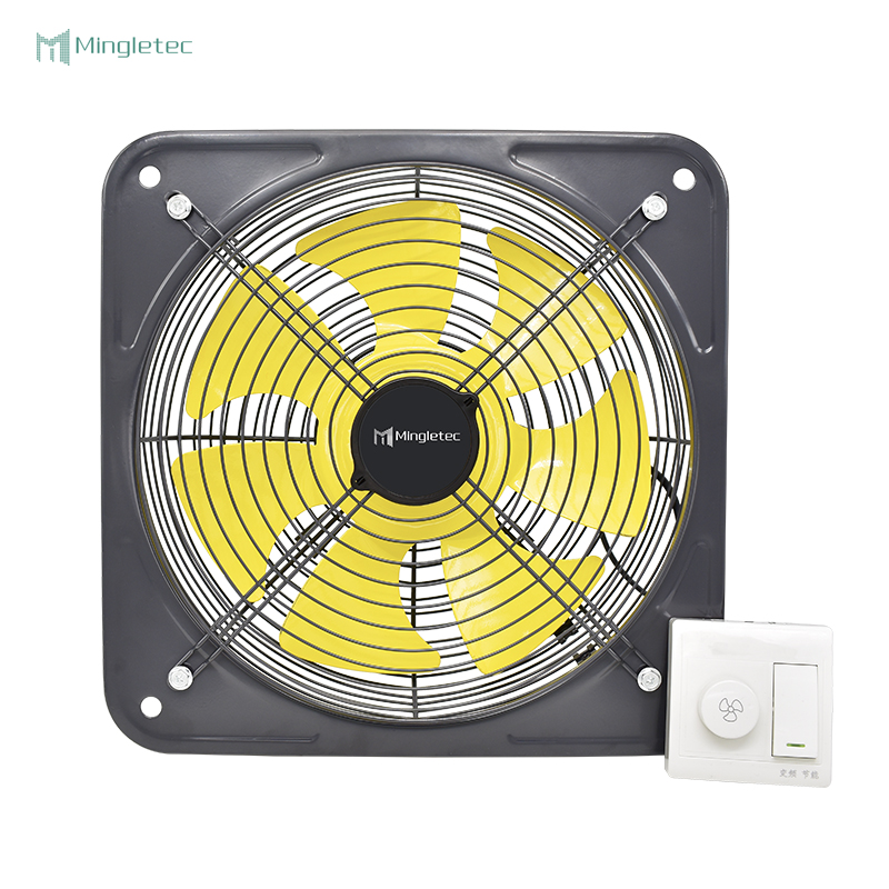 Ventilador de escape montado en la pared de metal completo BLDC para uso en almacén