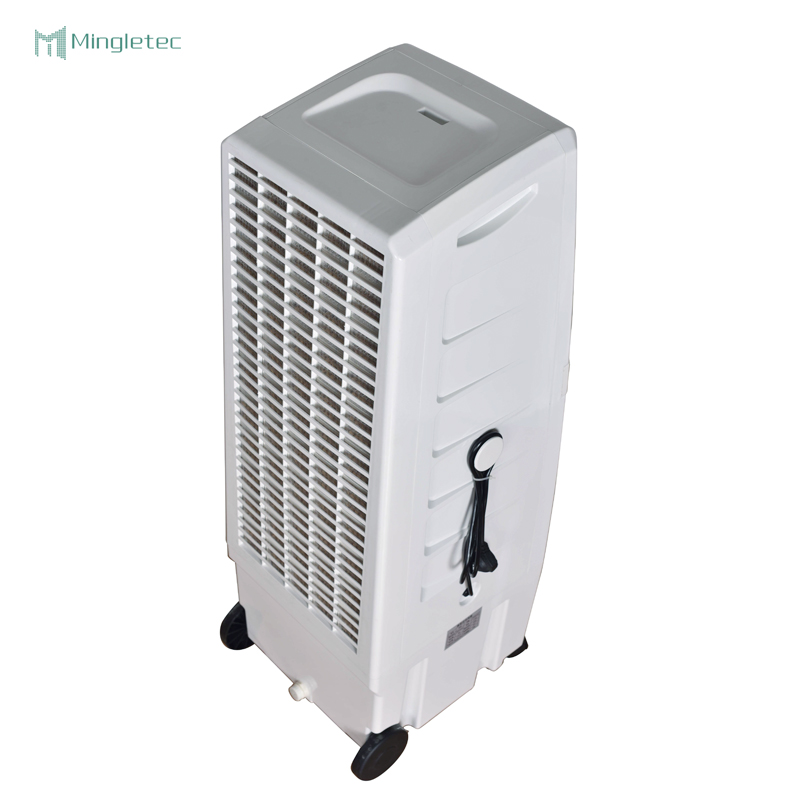 Potente ventilador de refrigeración por evaporación comercial para uso en restaurantes de hoteles