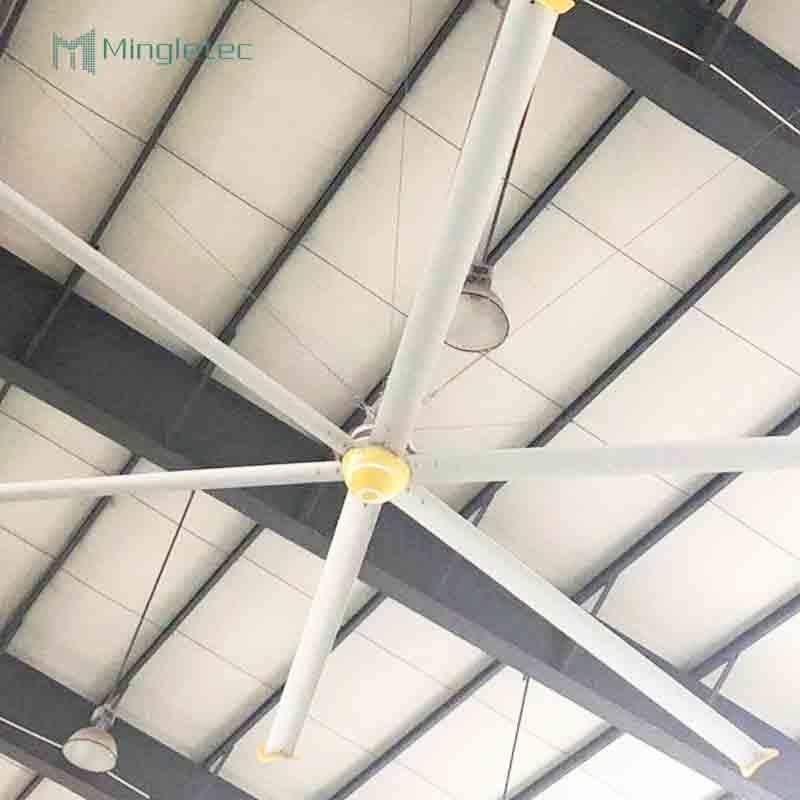 Ventiladores de techo industriales Hvls modernos de gran tamaño para uso en garaje de granja