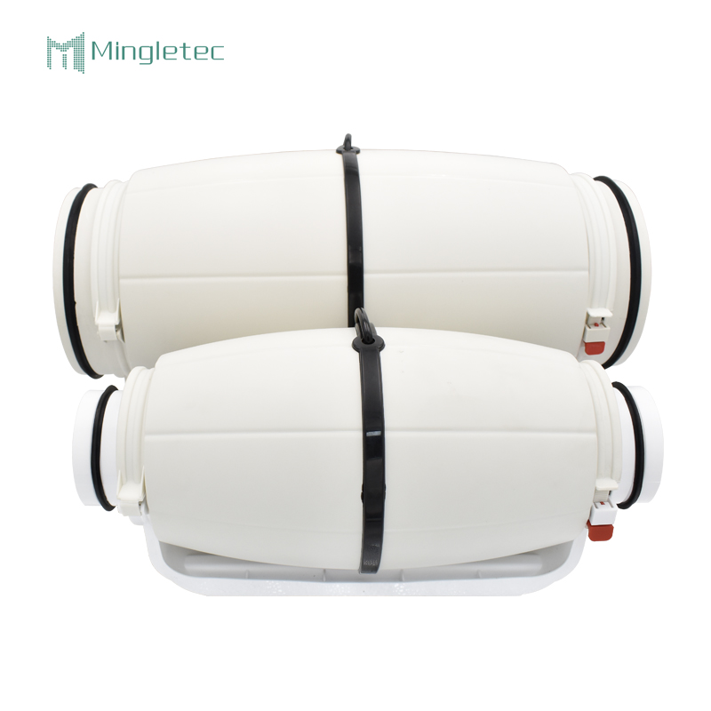 4 6 8 pulgadas de alto volumen de plástico silencioso ventilador de escape en línea para cocina