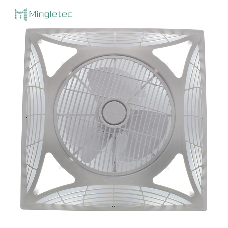 Ventilador de techo cuadrado de 14 pulgadas con luz.