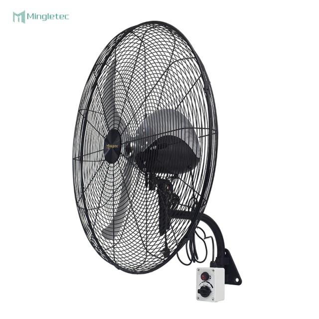 Ventilador de montaje en pared oscilante industrial de uso en fábrica