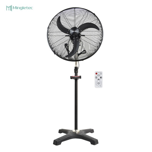 Ventilador de pie industrial de alta velocidad con control remoto