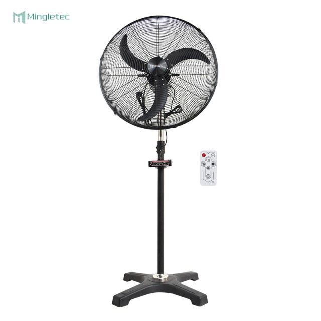 Ventilador de pie industrial de alta velocidad con control remoto