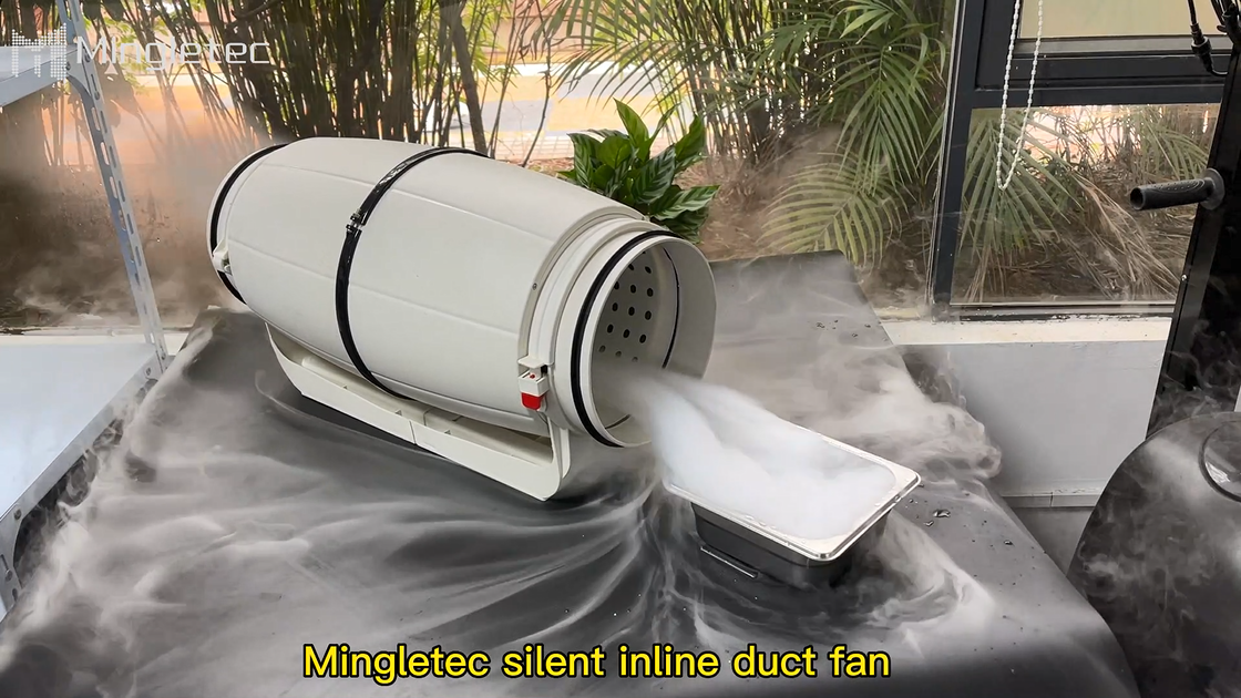 Ventilador de conducto en línea silencioso para el hogar