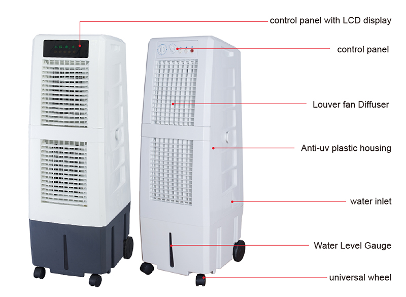 Detalles del producto del enfriador de aire.