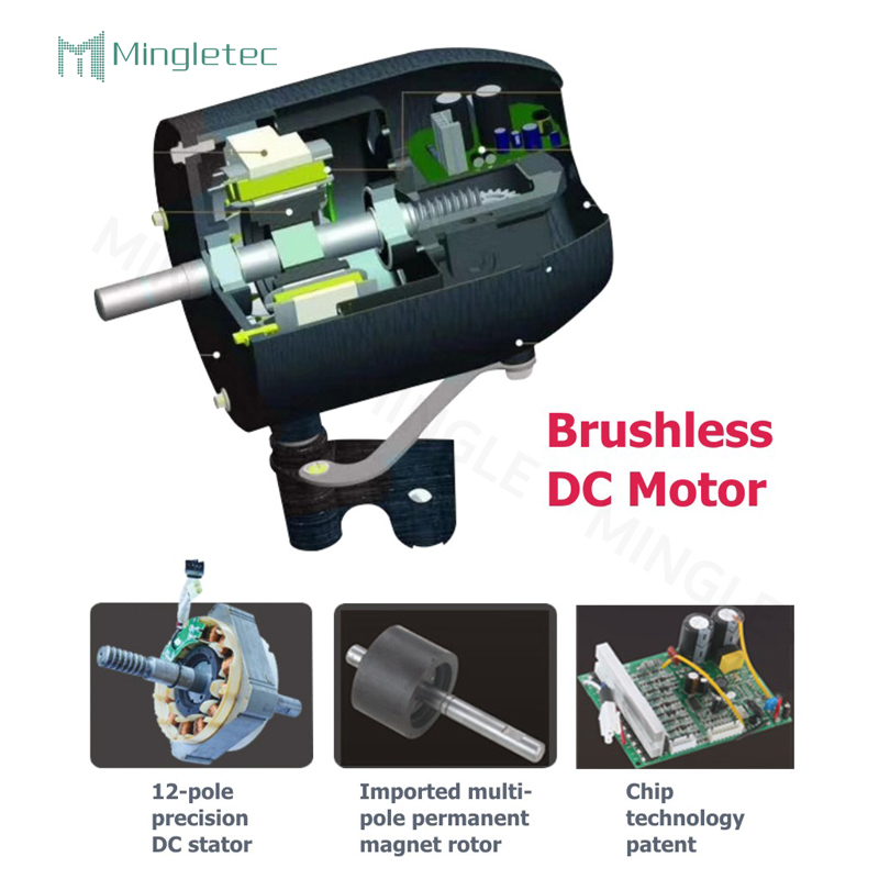 Ventilador de pie industrial BLDC oscilante para almacén