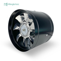 4 6 8 10 Ventiladores de ventilación en línea de conductos de montaje en pared de alta velocidad de 12 pulgadas 