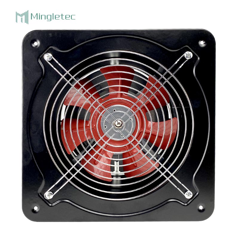 Ventilador de ventilación de escape negro con rodamiento de bolas doble para uso doméstico de 110V 220V