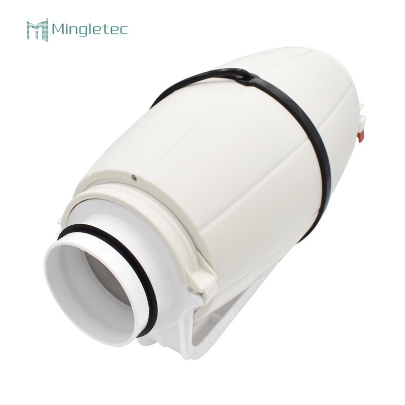 4 6 8 pulgadas de alto volumen de plástico silencioso ventilador de escape en línea para cocina