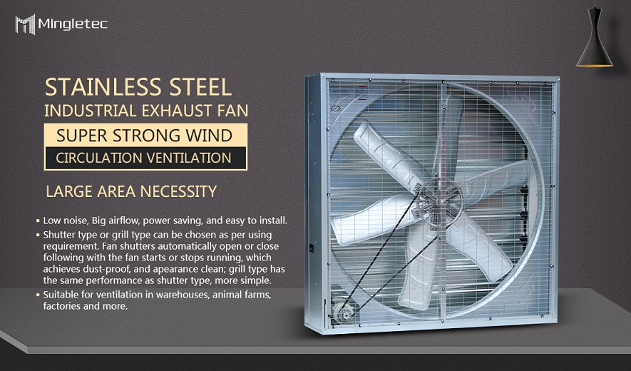 Extractor de aire industrial para invernadero