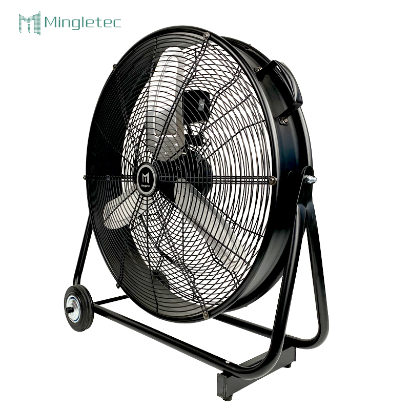 Stadium Warehouse fan industrial potente del tambor del piso del metal de 30 pulgadas