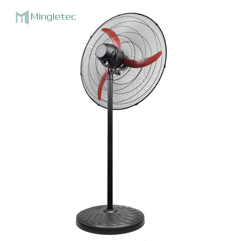 26 Ventilador de pie industrial potente de uso en fábrica de 30 pulgadas