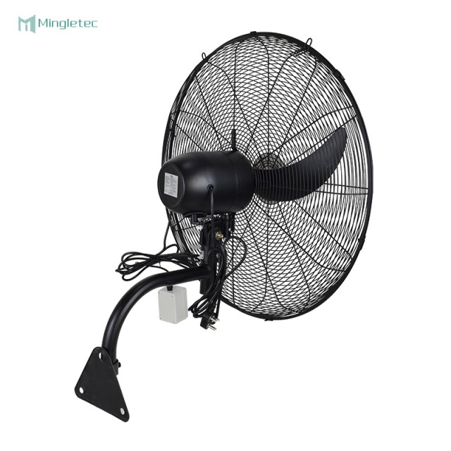 Ventilador industrial de pared de metal resistente para almacén de fábrica