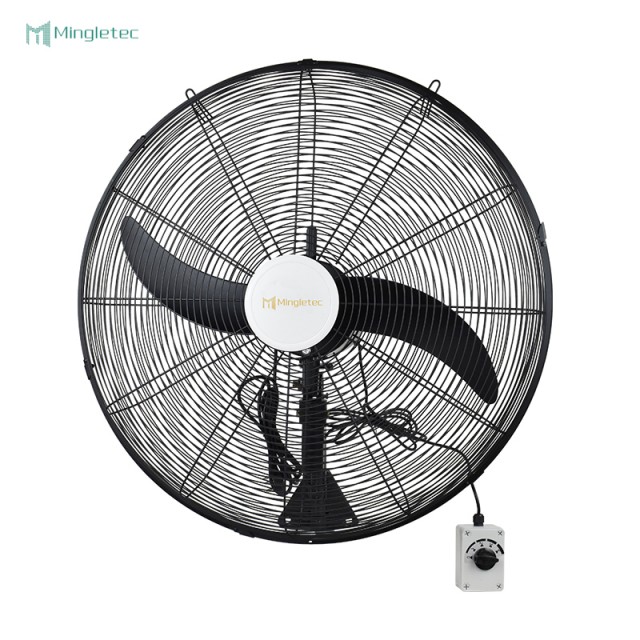 Ventilador industrial de pared de metal resistente para almacén de fábrica