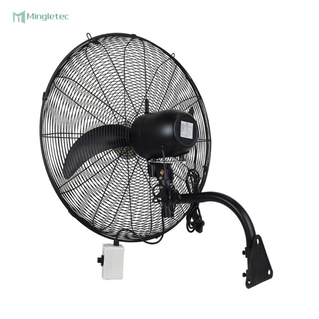 Ventilador industrial de pared de metal resistente para almacén de fábrica